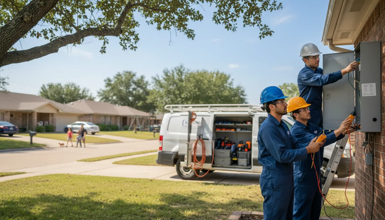 Certified electrician providing emergency electrical services in Neck City, MO